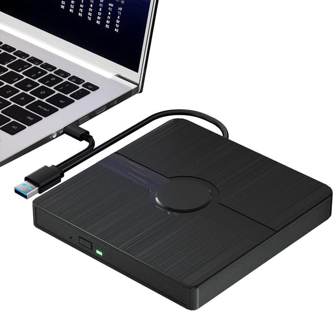 Externe Blu-ray Schijf - BD-speler USB-C - Media Afspelen - 3D Ultra HD - 2.69 cm - Zwart