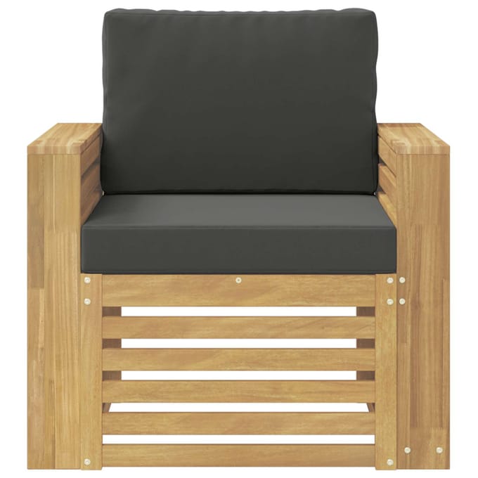 vidaXL - Buiten - bank - set - Polyester - Wit