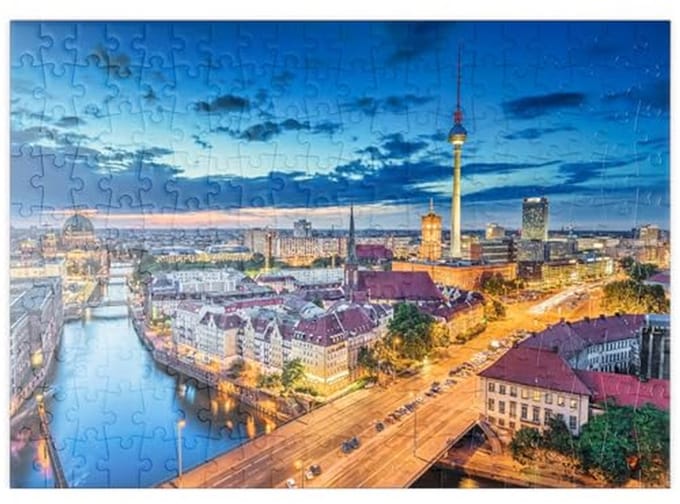 Skyline Berlin Puzzel - Premium 200 Stukken Puzzel voor Volwassenen