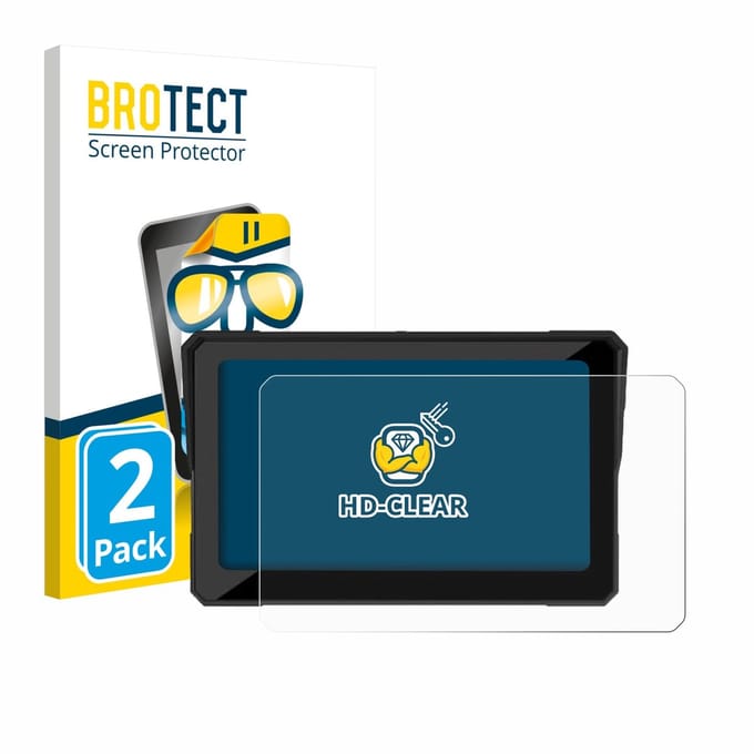 BROTECT - Screenprotector voor Carpuride W702 Plus 7" - Folie Beschermfolie transparant 2 Stuks