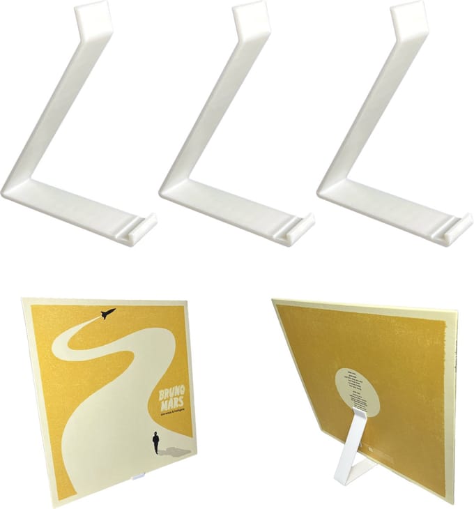 LP Standaard - 3 Stuks - Wit - Platenhouder - Vinyl rek - LP Display