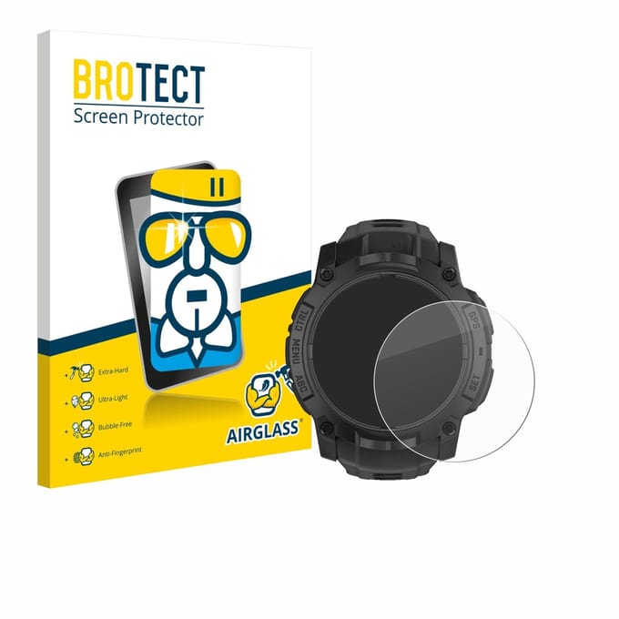 Screenprotector voor Garmin Instinct 3 Solar Tactical Edition (50 mm) Beschermglas transparant