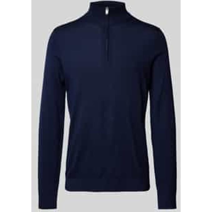 Gebreide pullover van merinowol met schipperskraag, model 'TRAY'