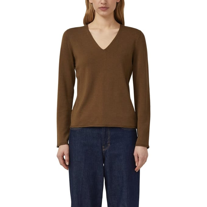 s.Oliver  Pullover Dark Brown Maat: 38 | Longsleeves Outlet | Dames | Bruin