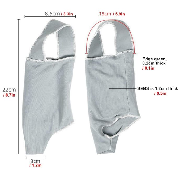 1 Pair 2 in 1 Arch Support Sleeve Brace Big Toe Hallux Valgus Corrector Ankle Arch Brace Wrap with white
