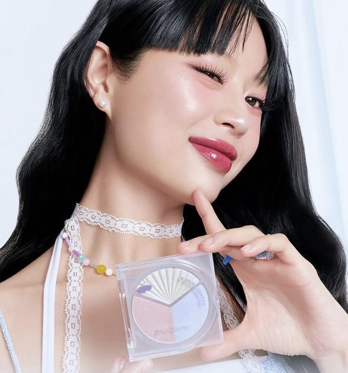 [périphérie] V Highlighter #Soda Cafe Collection (002 CLAIR ÉCLAIR) white