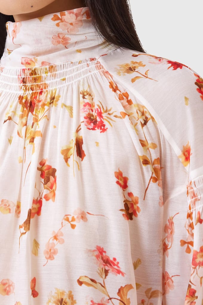 AllSaints Pearla Top Armada White Größe: 4 | Longsleeves Outlet | Damen | Weiß