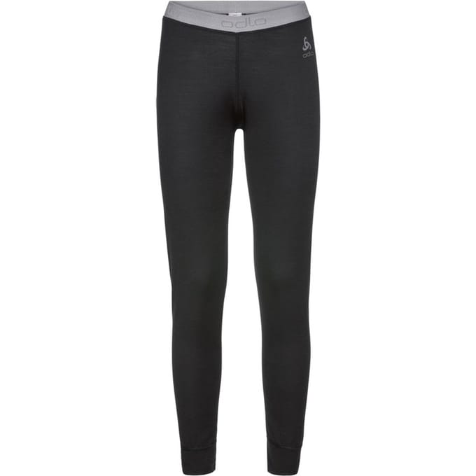 Odlo Suw Bottom Pant Natural 100% Merino Warm Dames Thermobroek - Black - Maat S