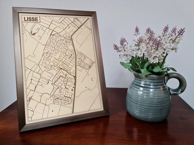 Decoratief Beeld - Houten Van Lisse - Hout - Bekroned - Bruin - 21 X 30 Cm