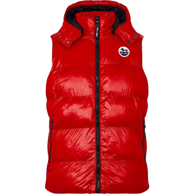 Born Rich Heren Effen Hooded Gilet (Rood)
