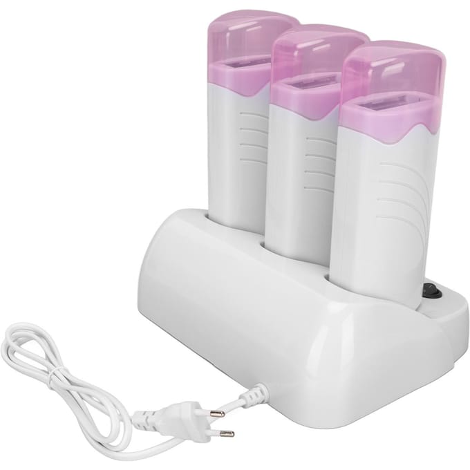 3 stuks Epilator Machine Set Draagbare Elektrische Ontharing Wax Epilator Machine Kit voor Reizen EU EU PLUG white