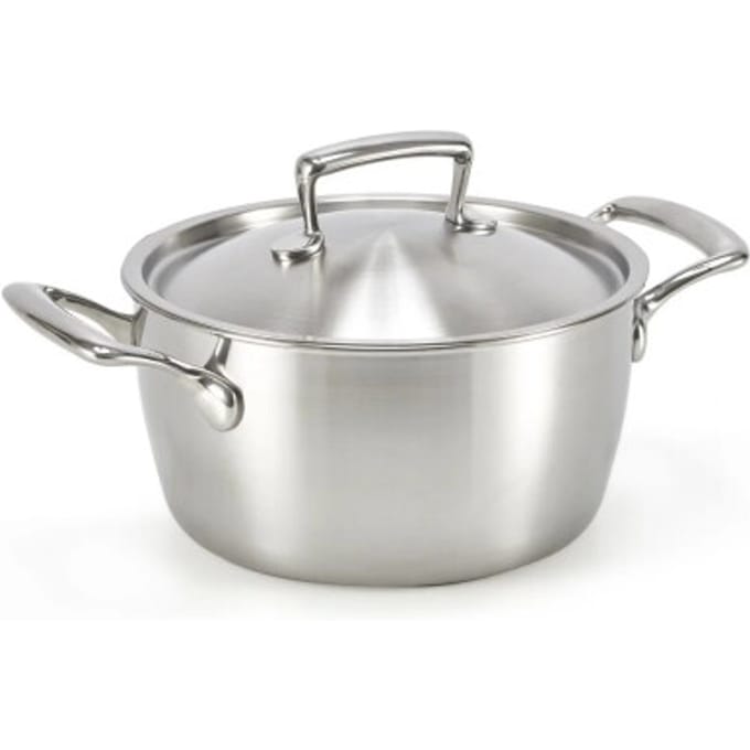 Habonne Queen Kookpan - 20 cm - RVS - met deksel