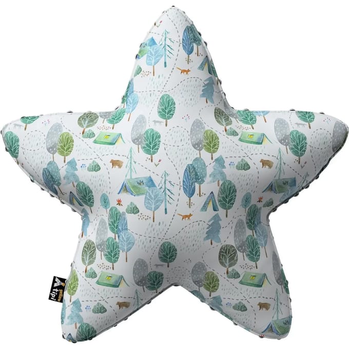 Kussen met minky Yellow Tipi Lucky Star Magic Collection