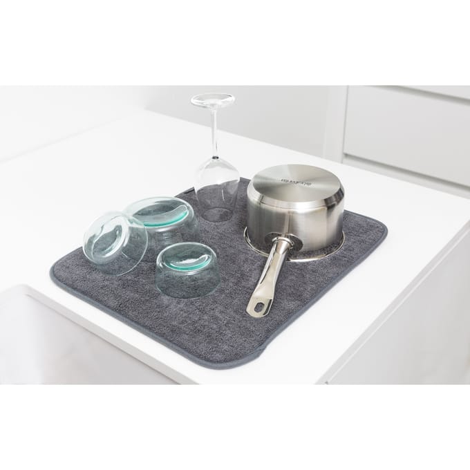 Brabantia SinkSide Afdruipmat - Microvezel - 47 x 40 cm - Dark Grey