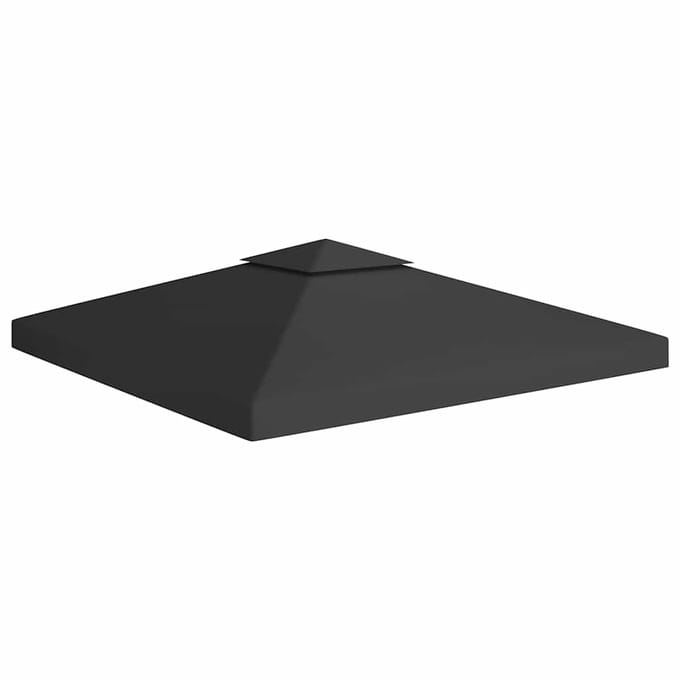 vidaXL - Prieeldak - 2-laags - 310 - g/m² - 3x3 - m - zwart