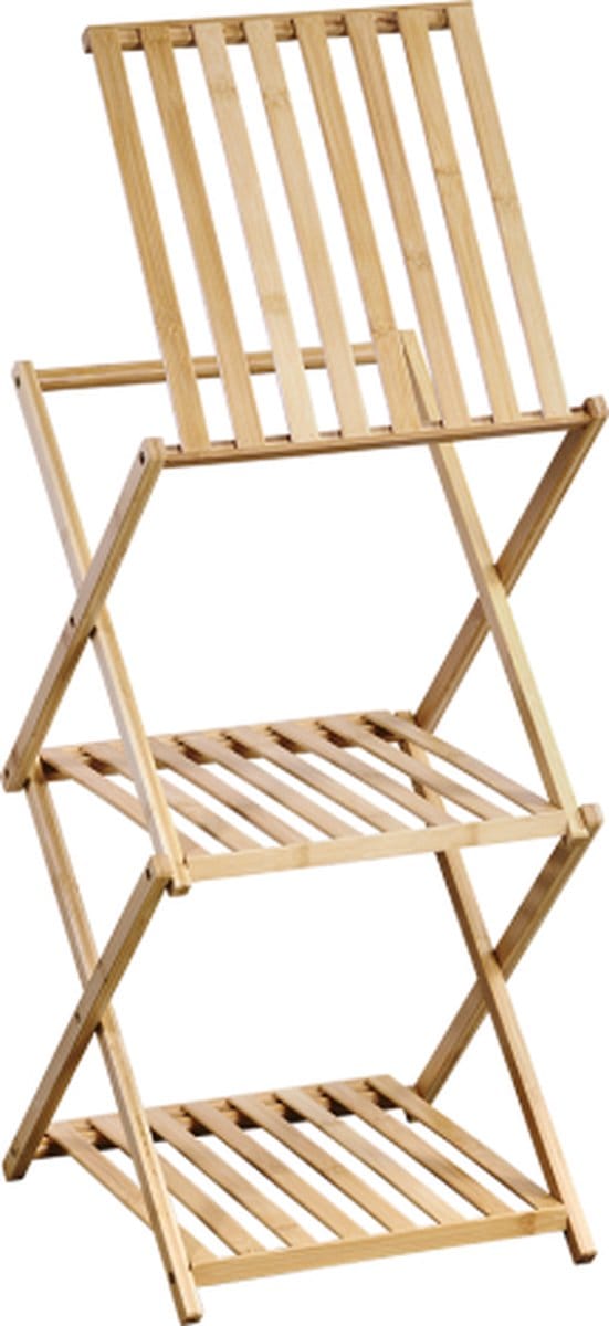 Opklapbaar Rek, 39x32x67cm, Kesper, FSC Bamboe