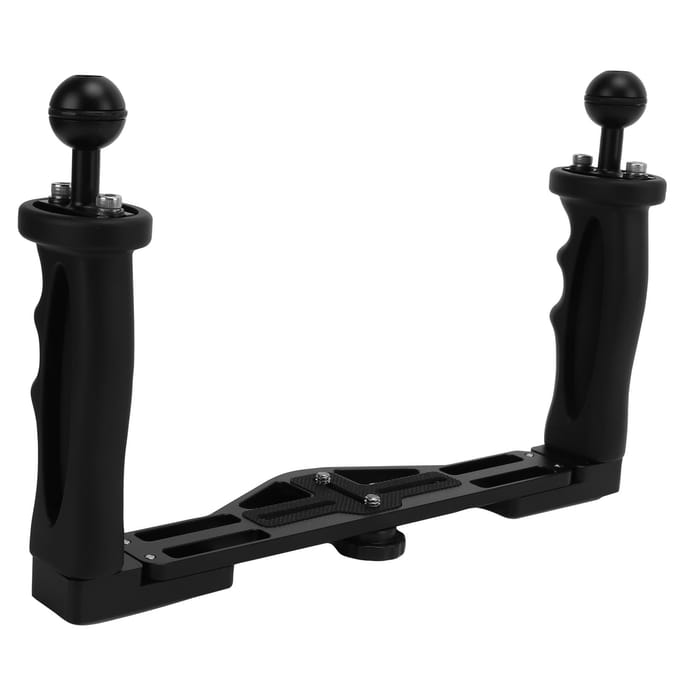 Stabilisateur à double poignée pour caisson de caméra sous-marine de plongée, support de plateau pour Nikon black