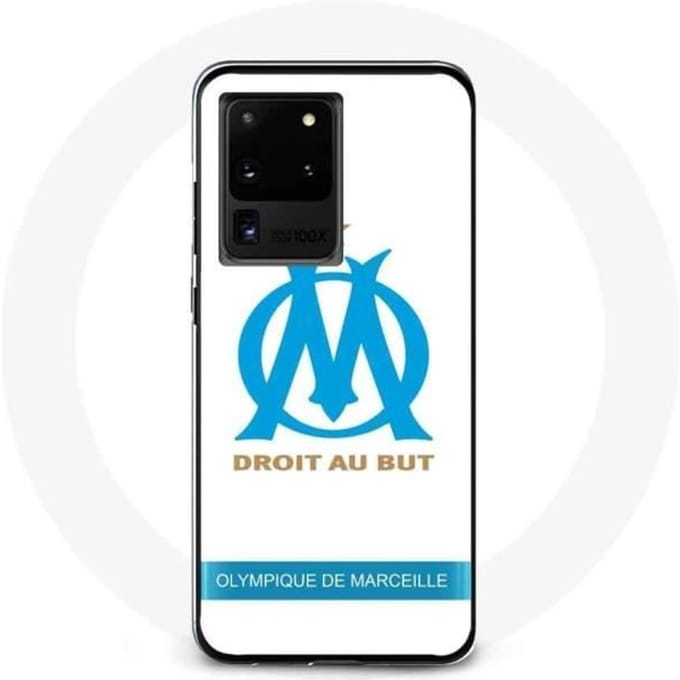 Coque - Olympique de Marseille - Samsung Galaxy S20 Ultra - Logo - Blanc - Rigide blanc