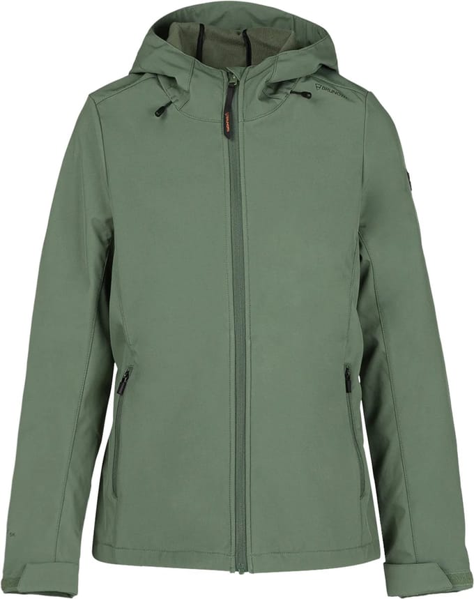 Brunotti - Joos-N Softshell Jacket - Softshell Jas Dames - Waterafstotend - Outdoorjas - Green - S