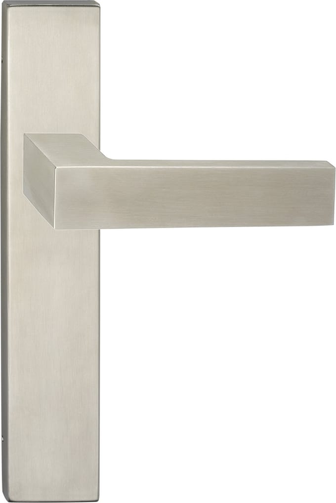 Deurkruk - Impresso Luton - Voor binnen - Vierkant deurschild - RVS - 2 stuks