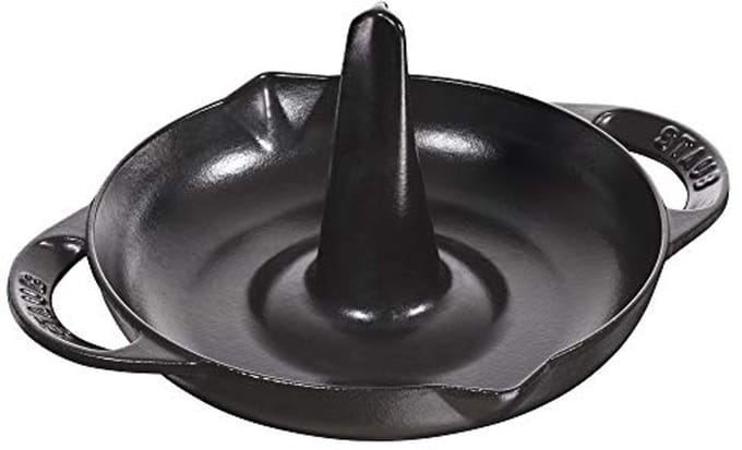 Kippenbraadpan 24 cm - Roestvrij staal zwart