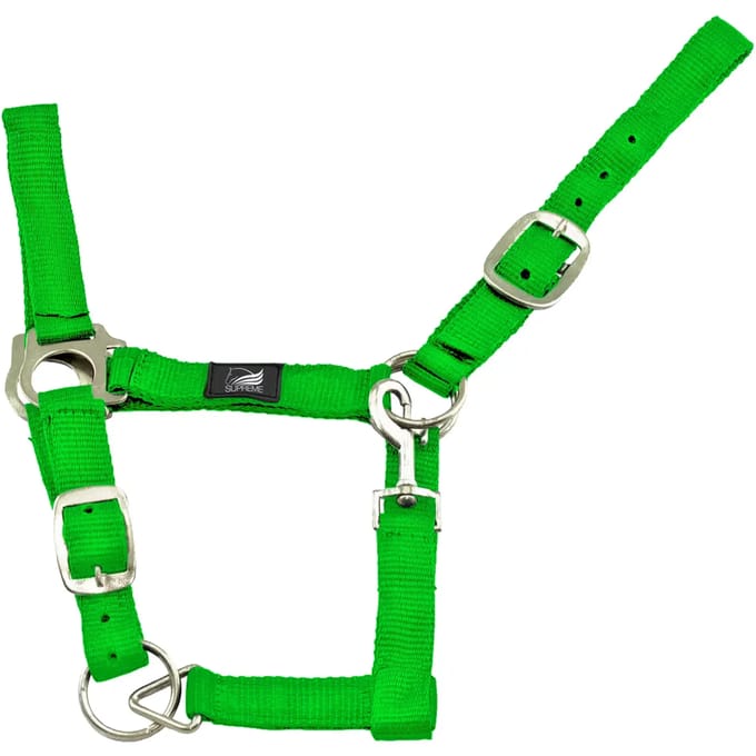 Nylon halster voor paard met dubbele aanpassing Supreme