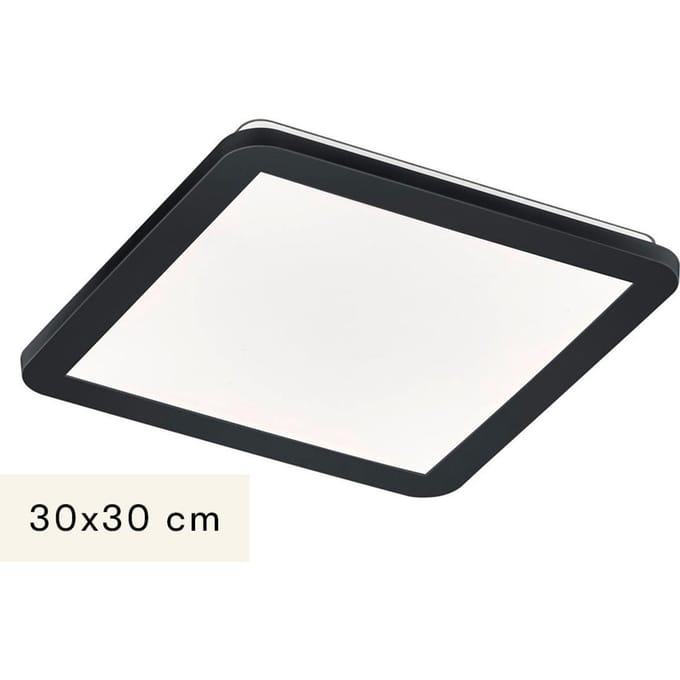 Shadora Plafondlamp 30x30 cm Ruri Mat Zwart