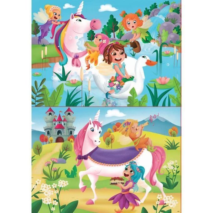 Puzzel Educa Unicorns and Fairies 40 stuks