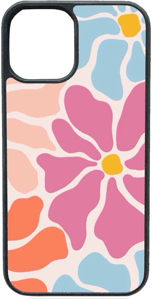Telefoonhoesje - GEKLEURDE BLOEMEN - Iphone 16 Plus