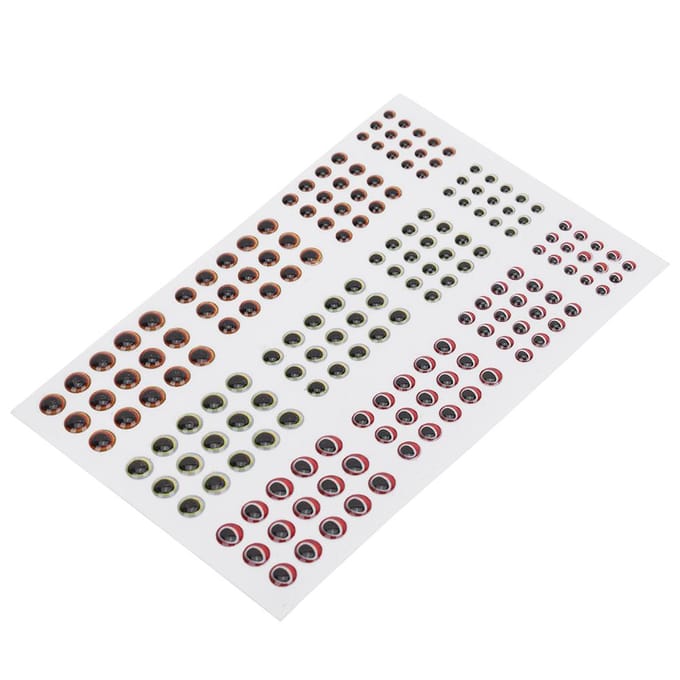 Kunstaas Visogen Vishaak Handwerk 3D Waterdruppel Visogen 183 stuks Maat 1 white