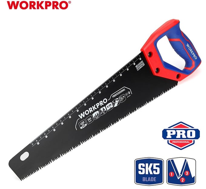 WORKPRO WP215041 Handzaag 450 mm – SK5 Staal – Teflon Coating – Professioneel