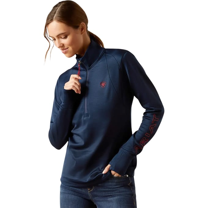 Dames Polaire 1/2 Zip Ariat Team EQ