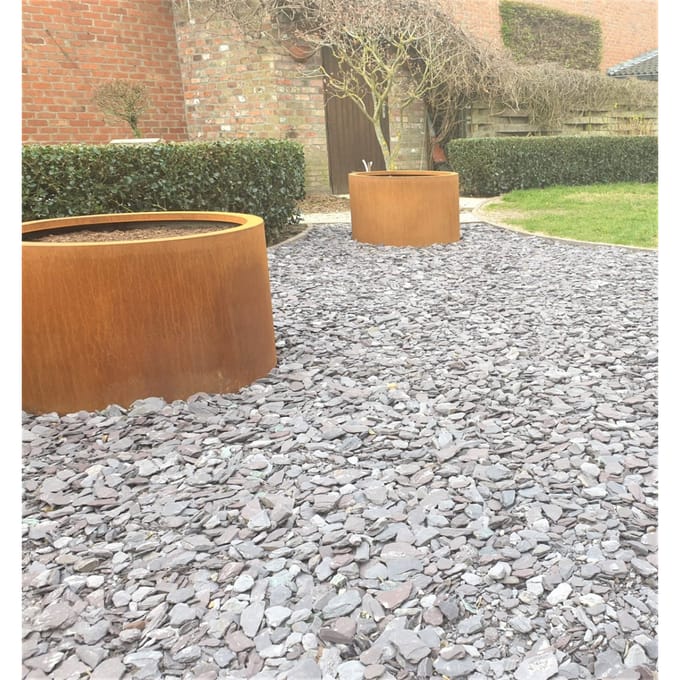 Intergard Bloembak plantenbak rond cortenstaal met bodem 80x80cm
