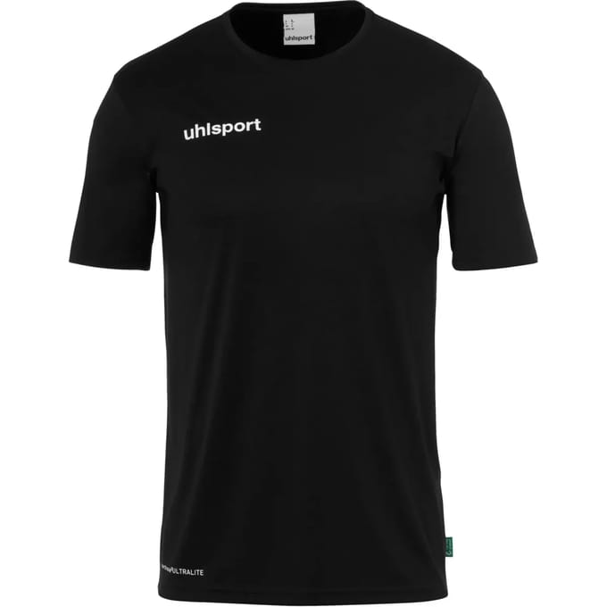 Uhlsport Essential Functioneel T-Shirt Heren - Zwart / Wit | Maat: L