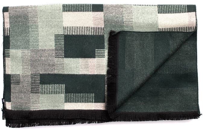 DIONE Viscose scarf with patchwork Green (TRSCIE214 - 900)