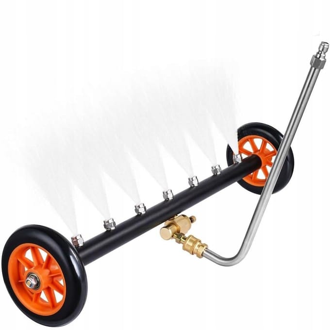 Rosfix Accessoireset Spuitmonden Set - 5 Rvs Spuitmonden, 34cm Gebogen Hogedruklans 30°