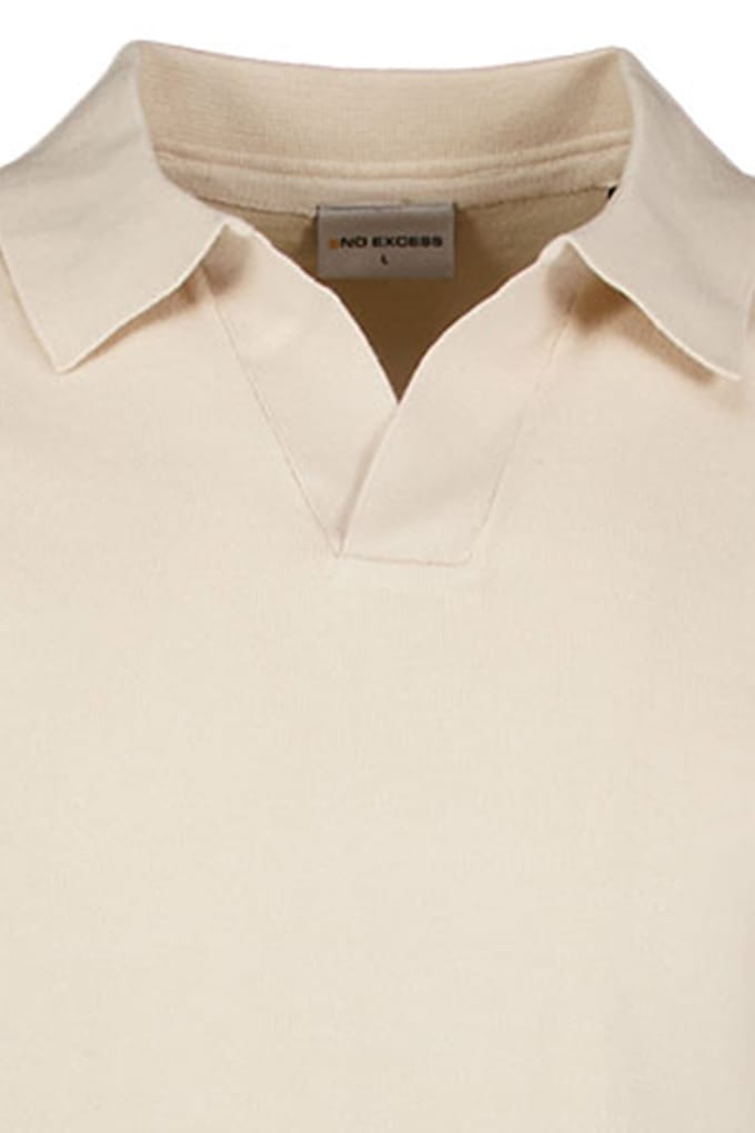 No Excess Pullover Short Sleeve V-polo Desert Größe: XXL | Poloshirts Outlet | Herren