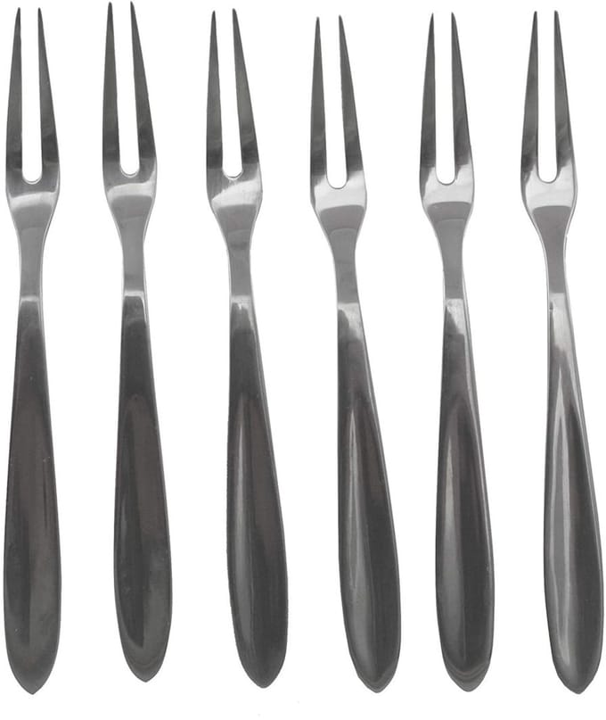 Set van 6 slakkenvorkjes 12,5 cm Fackelmann