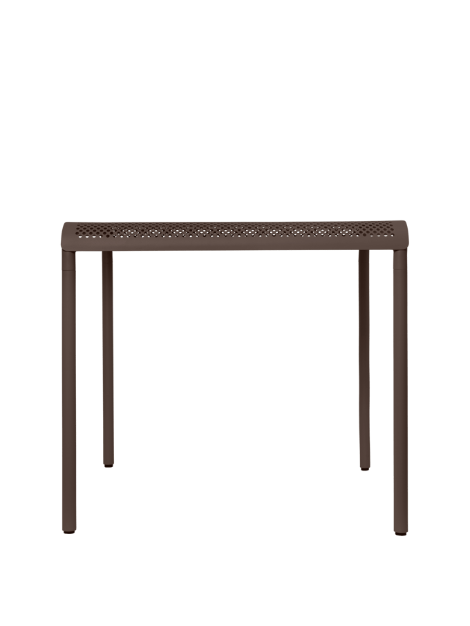 Ferm Living Dapple tuintafel - dark chocolate - 80 x 80 cm