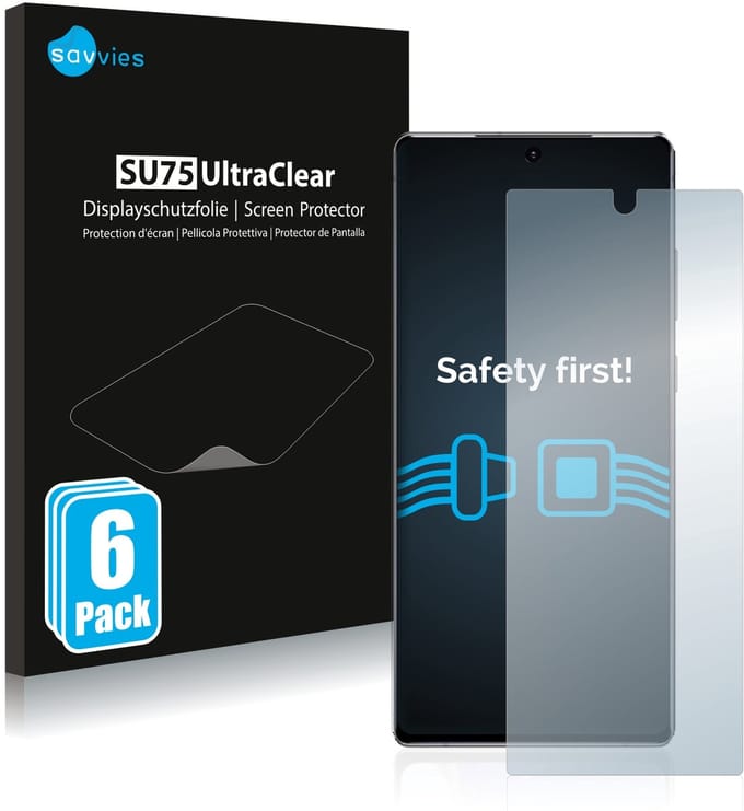 Savvies - Screenprotector voor Samsung Galaxy Note 20 5G - Folie Beschermfolie transparant 6 Stuks