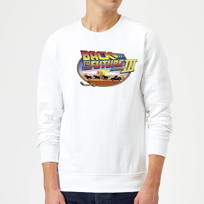 Back to the Future Lasso Trui - Wit - L