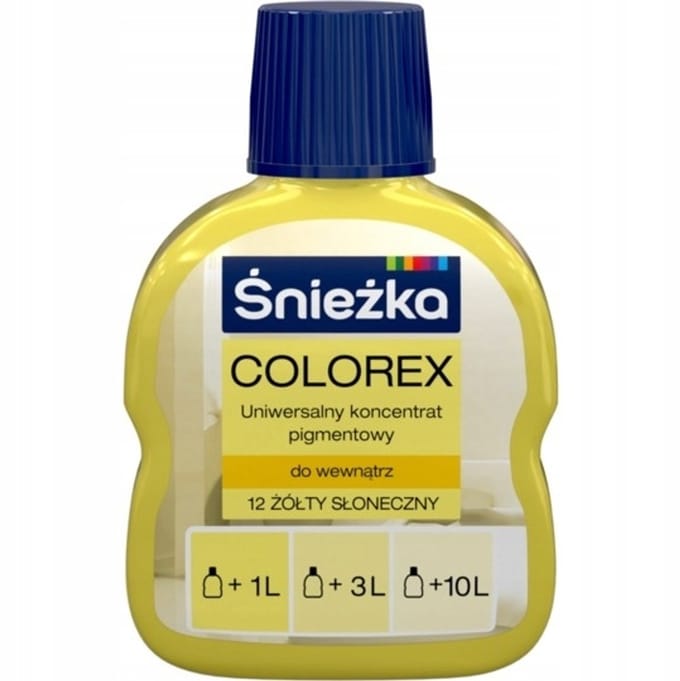 Śnieżka Colorex - Pigmentconcentraat - 100ml - Geel Zon - Mat