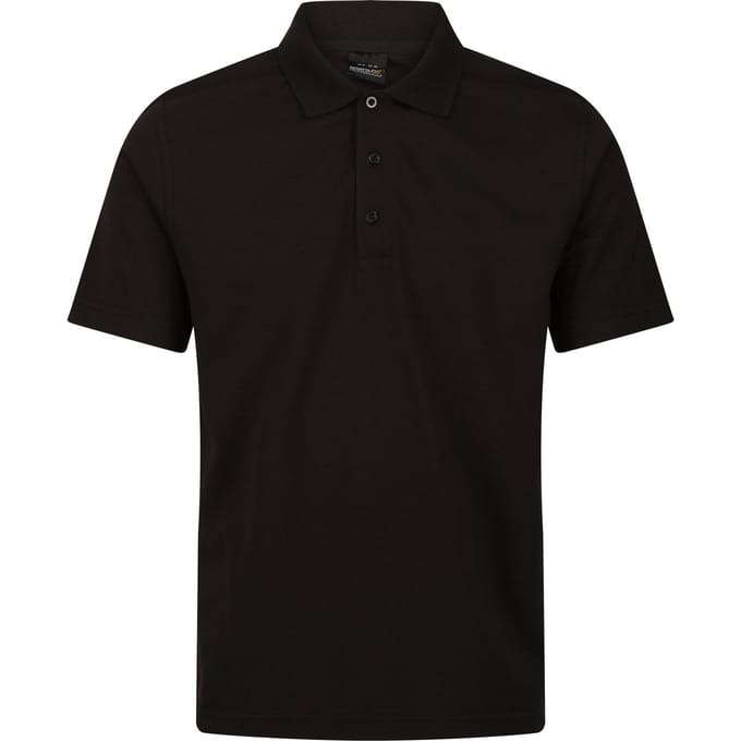 Regatta Heren Pro 65/35 Poloshirt met korte mouwen (Zwart)