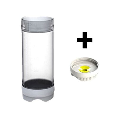 GGM Gastro (6 Stück) Backup Flasche mit Einzellochmembran - 709ml Transparant / Wit / Geel