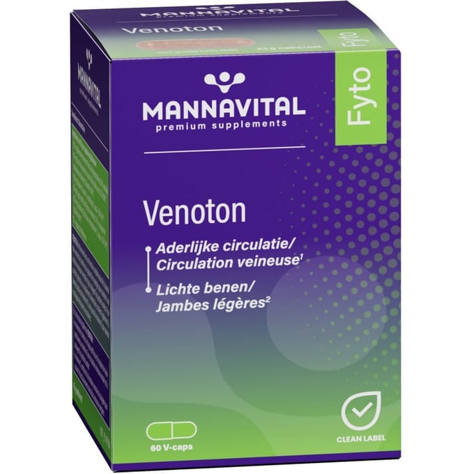 Mannavital Venoton 60 Vegetarische capsules