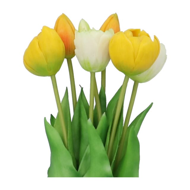 Kopu ® kunstbloemen bos tulpen mix 7 stuks 39 cm -