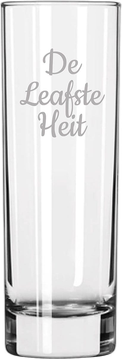 Gegraveerde longdrinkglas 22cl De Leafste Heit