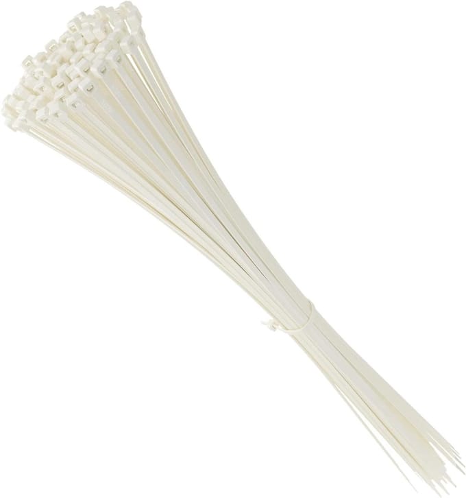 Kabelbinders Extra Lang - Tie Wraps Kabelbanden - Kabelbeheer - Extra Sterk - 430mm x 4.8mm - Wit