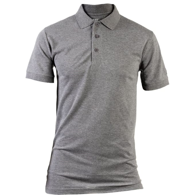 Caterpillar Essentials Katoenen Grijze Polo Shirt voor Mannen