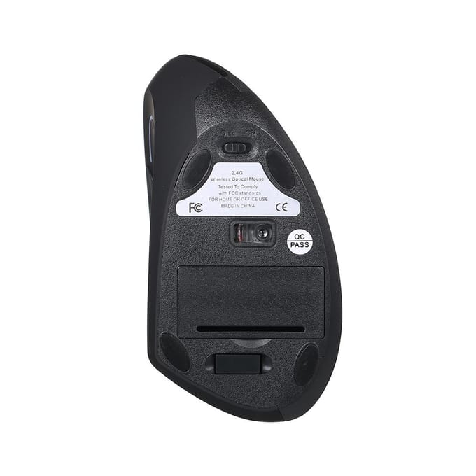 2.4G draadloze verticale muis voor linkshandigen USB ergonomische optische muis voor linkshandigen hoge precisie
